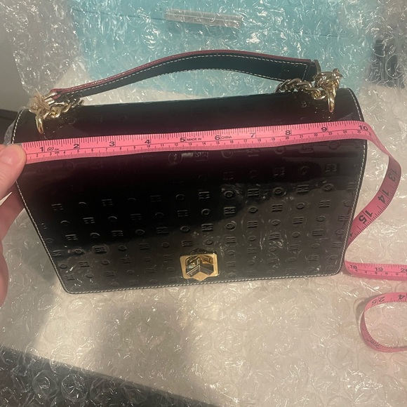 Arcadia Luxury Black and Gold Designer Shoulder or Crossbody Bag - Picture 11 of 13